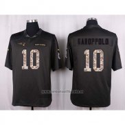 Camiseta NFL Anthracite New England Patriots Garoppolo 2016 Salute To Service