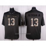 Camiseta NFL Anthracite New York Giants Beckham Jr 2016 Salute To Service