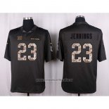 Camiseta NFL Anthracite New York Giants Jennings 2016 Salute To Service