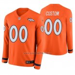 Camiseta NFL Denver Broncos Personalizada Naranja Therma Manga Larga