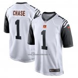 Camiseta NFL Game Cincinnati Bengals Jjamarr Chase Alterno Blanco