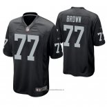 Camiseta NFL Game Las Vegas Raiders Trent Brown Negro