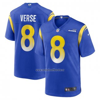 Camiseta NFL Game Los Angeles Rams Jared Verse 2024 NFL Draft First Round Pick Azul