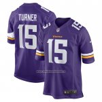 Camiseta NFL Game Minnesota Vikings Dallas Turner 2024 NFL Draft First Round Pick Violeta