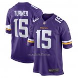 Camiseta NFL Game Minnesota Vikings Dallas Turner 2024 NFL Draft First Round Pick Violeta