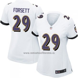 Camiseta NFL Game Mujer Baltimore Ravens Forsett Blanco