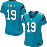 Camiseta NFL Game Mujer Carolina Panthers Ginn Jr Azul