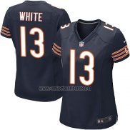 Camiseta NFL Game Mujer Chicago Bears Blanco Azul