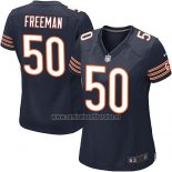 Camiseta NFL Game Mujer Chicago Bears Freeman Blanco Azul