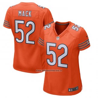 Camiseta NFL Game Mujer Chicago Bears Khalil Mack Naranja