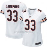 Camiseta NFL Game Mujer Chicago Bears Langford Blanco