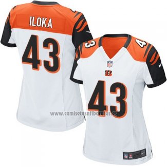 Camiseta NFL Game Mujer Cincinnati Bengals Iloka Blanco