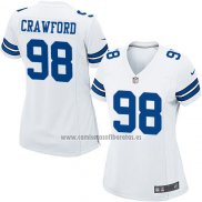 Camiseta NFL Game Mujer Dallas Cowboys Crawford Blanco