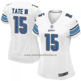 Camiseta NFL Game Mujer Detroit Lions Tate Blanco