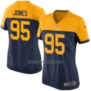 Camiseta NFL Game Mujer Green Bay Packers Jones Negro Amarillo