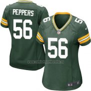 Camiseta NFL Game Mujer Green Bay Packers Peppers Verde Militar