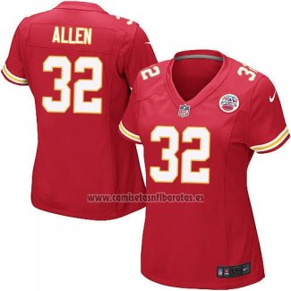 Camiseta NFL Game Mujer Kansas City Chiefs Allen Rojo