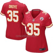 Camiseta NFL Game Mujer Kansas City Chiefs Okoye Rojo