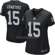 Camiseta NFL Game Mujer Las Vegas Raiders Crabtree Negro