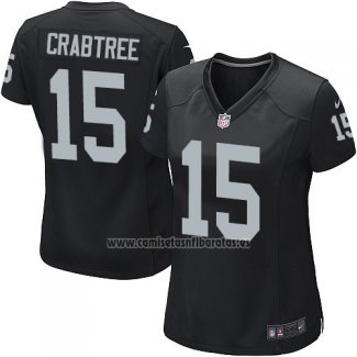 Camiseta NFL Game Mujer Las Vegas Raiders Crabtree Negro