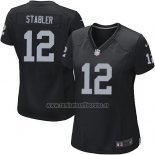 Camiseta NFL Game Mujer Las Vegas Raiders Stabler Negro