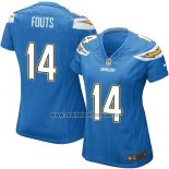 Camiseta NFL Game Mujer Los Angeles Chargers Fouts Azul