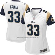 Camiseta NFL Game Mujer Los Angeles Rams Gaines Blanco