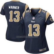 Camiseta NFL Game Mujer Los Angeles Rams Warner Negro