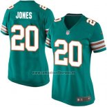 Camiseta NFL Game Mujer Miami Dolphins Jones Verde Oscuro