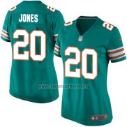 Camiseta NFL Game Mujer Miami Dolphins Jones Verde Oscuro