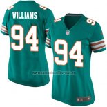 Camiseta NFL Game Mujer Miami Dolphins Williams Verde Oscuro