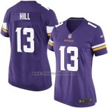 Camiseta NFL Game Mujer Minnesota Vikings Hill Violeta