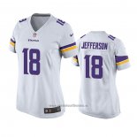 Camiseta NFL Game Mujer Minnesota Vikings Justin Jefferson Blanco