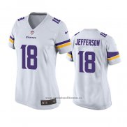 Camiseta NFL Game Mujer Minnesota Vikings Justin Jefferson Blanco