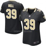 Camiseta NFL Game Mujer New Orleans Saints Bell Negro