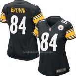 Camiseta NFL Game Mujer Pittsburgh Steelers Brown Negro