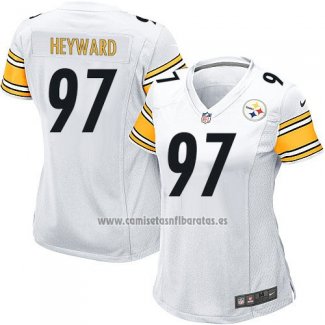 Camiseta NFL Game Mujer Pittsburgh Steelers Heyward Blanco