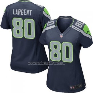 Camiseta NFL Game Mujer Seattle Seahawks Largent Azul Oscuro