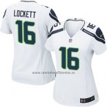 Camiseta NFL Game Mujer Seattle Seahawks Lockett Blanco