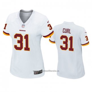 Camiseta NFL Game Mujer Washington Commanders Kamren Curl Blanco