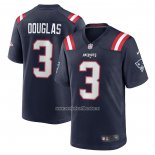 Camiseta NFL Game New England Patriots Demario Douglas Azul Blanco