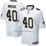 Camiseta NFL Game New Orleans Saints Breaux Blanco
