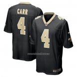 Camiseta NFL Game New Orleans Saints Derek Carr Negro