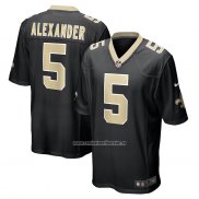 Camiseta NFL Game New Orleans Saints Kwon Alexander 5 Negro