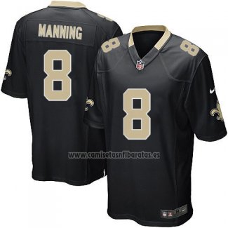 Camiseta NFL Game New Orleans Saints Manning Negro