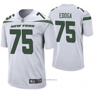 Camiseta NFL Game New York Jets Chuma Edoga Blanco