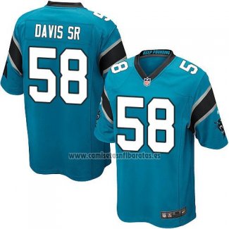 Camiseta NFL Game Nino Carolina Panthers Davis Sr Azul