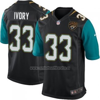 Camiseta NFL Game Nino Jacksonville Jaguars Ivory Negro