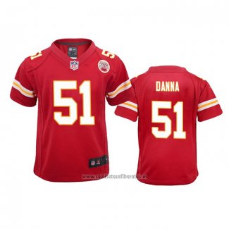 Camiseta NFL Game Nino Kansas City Chiefs Michael Danna Rojo