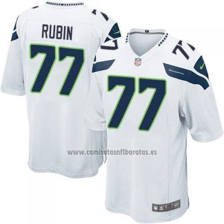 Camiseta NFL Game Nino Seattle Seahawks Rubin Blanco